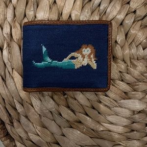 Smathers & Branson bifold wallet - embroidered mermaid - brand new!